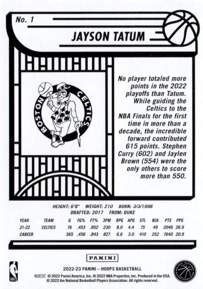 2022-23 Hoops - 001 | Jayson Tatum