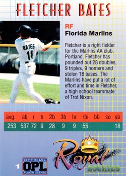 Bates, Fletcher - 2000 Royal Rookies Signature Series