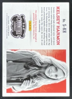 Kelsey Harmon | 2014 Panini Country Music Signatures #S-KH Autograph Auto SN