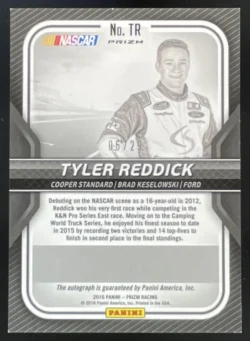 Tyler Reddick | 2016 Prizm NASCAR Driver Camo Prizm #TR Auto SN