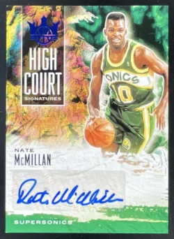 Nate McMillan | 2019-20 Panini Court Kings High Court Sapphire #HC-NMC Auto SN
