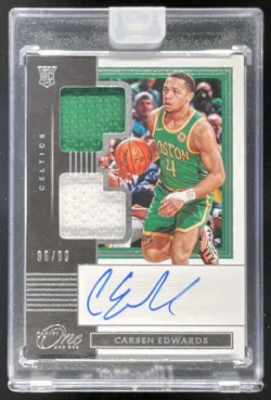 Carsen Edwards | 2019-20 Panini One and One Rookie Dual Jersey RC Auto SN