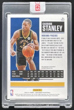 Cassius Stanley | 2020-21 Panini Contenders Cracked Ice Ticket #132 RC Auto SN