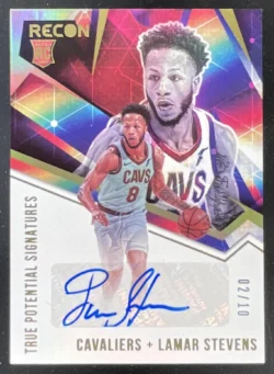 Lamar Stevens | 2020-21 Panini Recon True Potential Gold #TPS-LMS RC Auto SN