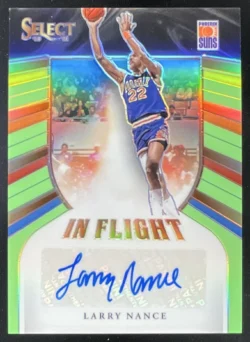 Larry Nance | 2020-21 Panini Select In Flight Neon Green Prizms #IF-LNC Auto SN