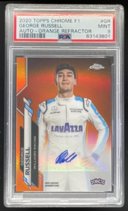 George Russell | 2020 Topps Chrome Formula 1 Chrome F1 Orange #CAGR Auto SN