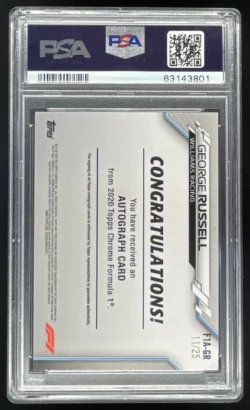 George Russell | 2020 Topps Chrome Formula 1 Chrome F1 Orange #CAGR Auto SN