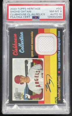 Shohei Ohtani | 2020 Topps Heritage Clubhouse Relics High Number Auto SN
