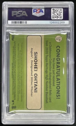 Shohei Ohtani | 2020 Topps Heritage Clubhouse Relics High Number Auto SN