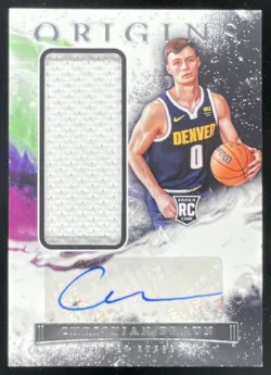 Christian Braun | 2022-23 Panini Origins Rookie Jersey Autographs #RJA-CBR RC Auto