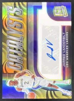 Jarred Vanderbilt | 2022-23 Panini Spectra Catalysts Gold #CSA-JVA Auto