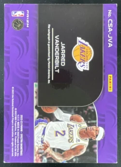 Jarred Vanderbilt | 2022-23 Panini Spectra Catalysts Gold #CSA-JVA Auto