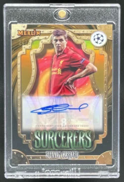 Steven Gerrard | 2023-24 Topps Chrome Merlin Sorcerers Gold Refractor #GE Auto SN