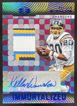 Kellen Winslow | 2024 Panini Illusions Immortalized Jersey Blue #IJA-KWW Auto SN