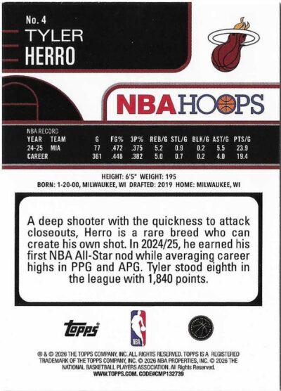 2025-26 Hoops - 004 | Tyler Herro