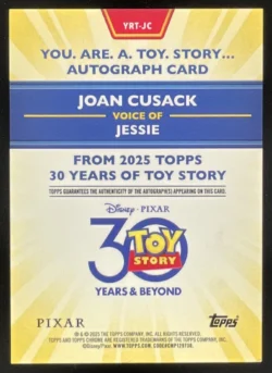 Joan Cusack | 2025 Topps 30 Years of Toy Story Blue Sky #YRTJC as Jessie Auto