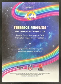 Terrance Ferguson | 2025 Topps Finest Rookie Finest Autographs #RFA-TF RC Auto