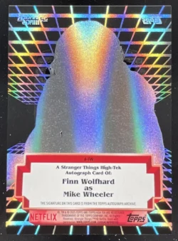 Finn Wolfhard | 2025 Topps High Tek Stranger Things #A-FW Autograph Auto