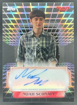 Noah Schnapp | 2025 Topps High Tek Stranger Things Autographs #A-NS Autograph Auto