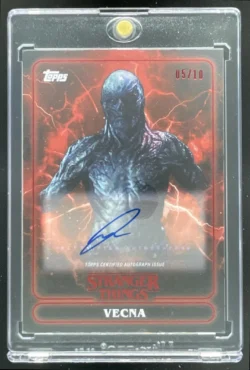 Jamie Campbell Bower | 2025 Topps Stranger Things Autographs Red Vecna Auto SN