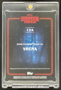 Jamie Campbell Bower | 2025 Topps Stranger Things Autographs Red Vecna Auto SN
