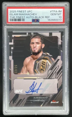 Islam Makhachev | 2025 Topps UFC Finest The Finest Black #TFA-IM Auto SN