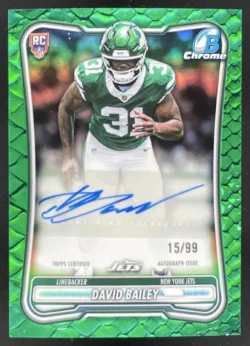 David Bailey | 2026 Bowman Chrome Autograph Green Reptilian #BCRA-DBA RC Auto