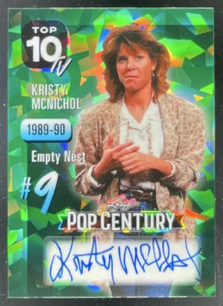 Kristy McNichol | 2026 Leaf Metal Pop Century Top 10 TV Crystal Green Auto SN