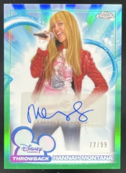 Hannah Montana | 2026 Topps Chrome Disney Channel Green Miley Cyrus as Auto SN