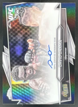 David Onama | 2026 Topps Chrome UFC Autograph Black Refractor #BAV-DO RC Auto