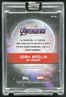 Josh Brolin | 2026 Topps Marvel Vault Ink-616 #INK-JB as Thanos Auto SN
