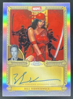 Bill Sienkiewicz | 2026 Topps Mint Marvel Chrome Comic Creators #CA-BS Auto