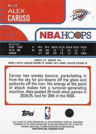 2025-26 Hoops - 024 | Alex Caruso