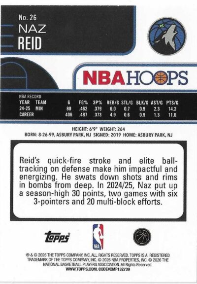 2025-26 Hoops - 026 | Naz Reid