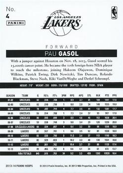 2013-14 Hoops - 004 | Pau Gasol