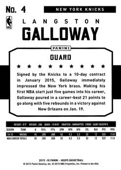 2015-16 Hoops - 004 | Langston Galloway