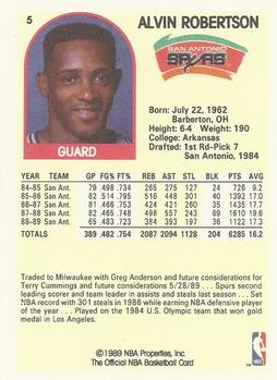 1989-90 Hoops - 005 | Alvin Robertson