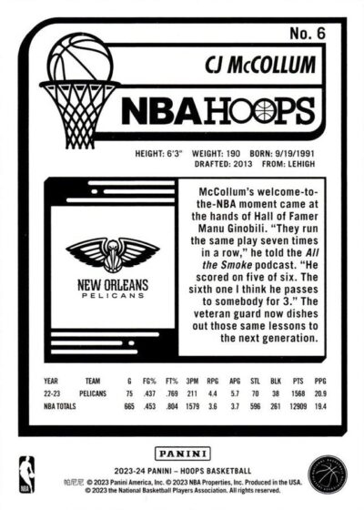 2023-24 Hoops - 006 | CJ McCollum