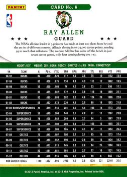 2012-13 Hoops - 006 | Ray Allen