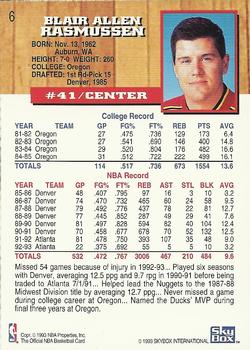 1993-94 Hoops - 006 | Blair Rasmussen