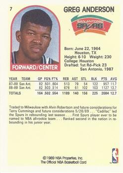 1989-90 Hoops - 007 | Greg Anderson
