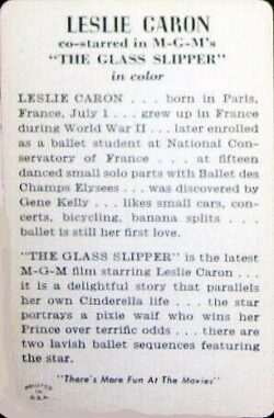 Leslie Caron - 1955 Movie Stars of M-G-M